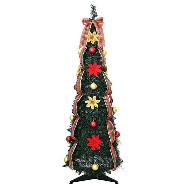 Grote foto vidaxl kunstkerstboom met 50 led met standaard groen 125 cm pvc diversen overige diversen