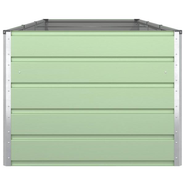 Grote foto vidaxl plantenbak pastelgroen 195 x 100 x 45 cm gegalvaniseerd staal tuin en terras overige tuin en terras