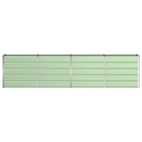 Grote foto vidaxl plantenbak groen 160 x 40 x 75 cm staal tuin en terras overige tuin en terras