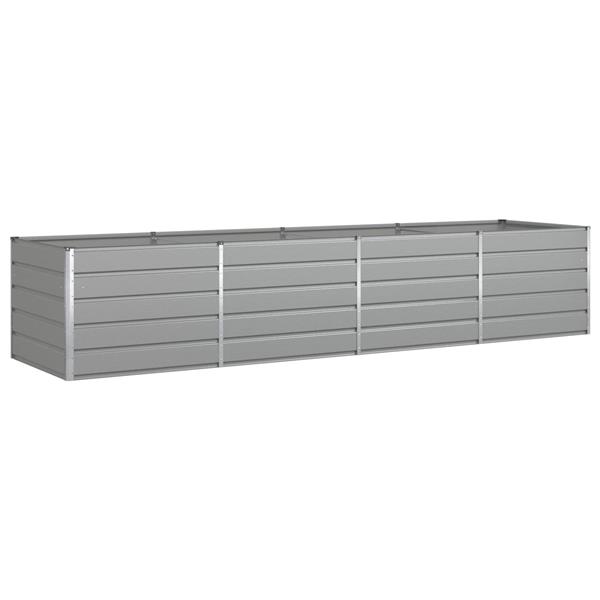 Grote foto vidaxl plantenbak lichtgrijs 195 x 100 x 45 cm gegalvaniseerd staal tuin en terras overige tuin en terras