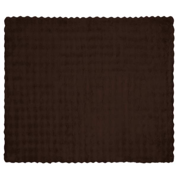 Grote foto vidaxl neppels konijnenbont deken olite 4 pcs kameel 220 x 240 cm huis en inrichting bedden