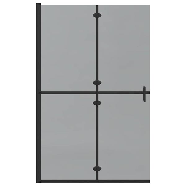 Grote foto vidaxl inloopdouchewand zwart 90 x 6.5 x 190 cm huis en inrichting complete badkamers