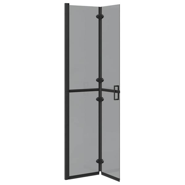 Grote foto vidaxl inloopdouchewand zwart 90 x 6.5 x 190 cm huis en inrichting complete badkamers