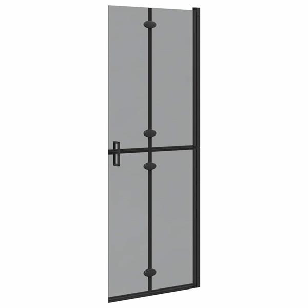 Grote foto vidaxl inloopdouchewand zwart 90 x 6.5 x 190 cm huis en inrichting complete badkamers