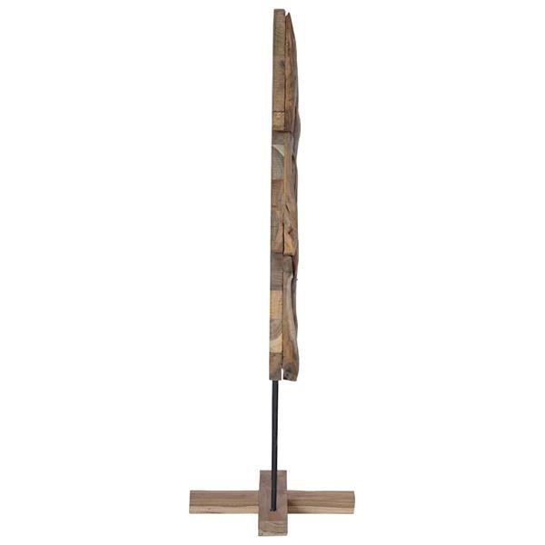 Grote foto vidaxl kerstboom met standaard bruin 121 cm massief teakhout diversen overige diversen