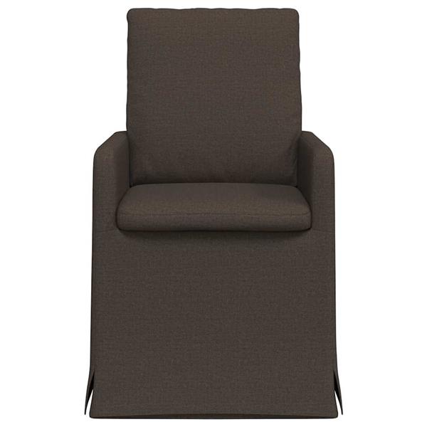 Grote foto vidaxl eettafelstoelen 2 pcs donkergrijs 57 x 67 x 98 cm linnen huis en inrichting stoelen