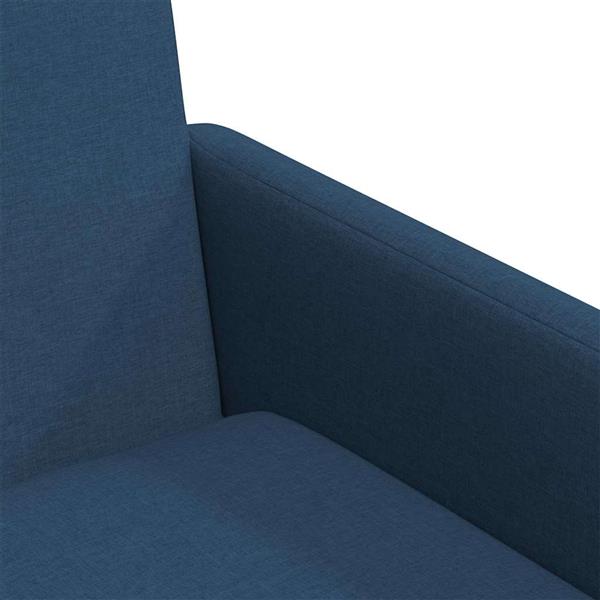 Grote foto vidaxl eettafelstoelen 2 pcs blauw 57 x 67 x 95 cm stof huis en inrichting stoelen