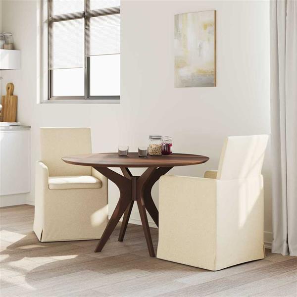 Grote foto vidaxl eettafelstoelen 2 pcs cr me 57 x 67 x 95 cm stof huis en inrichting stoelen