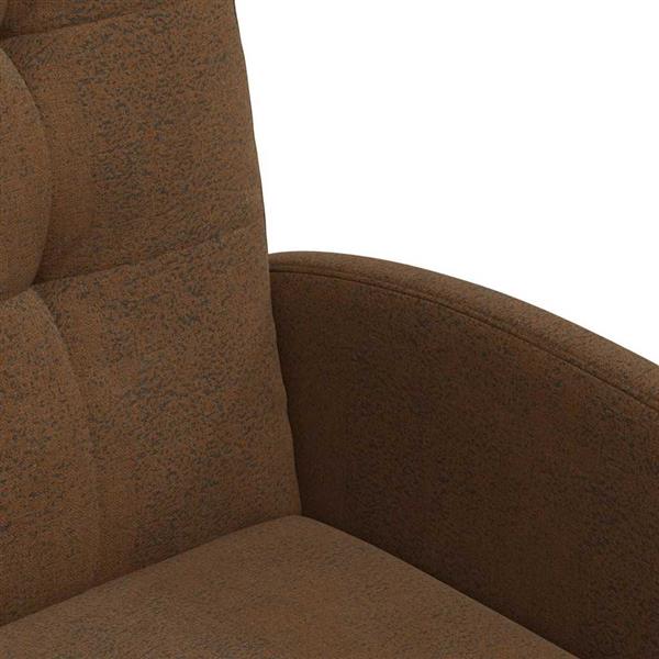 Grote foto vidaxl dining stoelen met wielen 2 pcs bruin 58 x 67 x 97 cm huis en inrichting stoelen