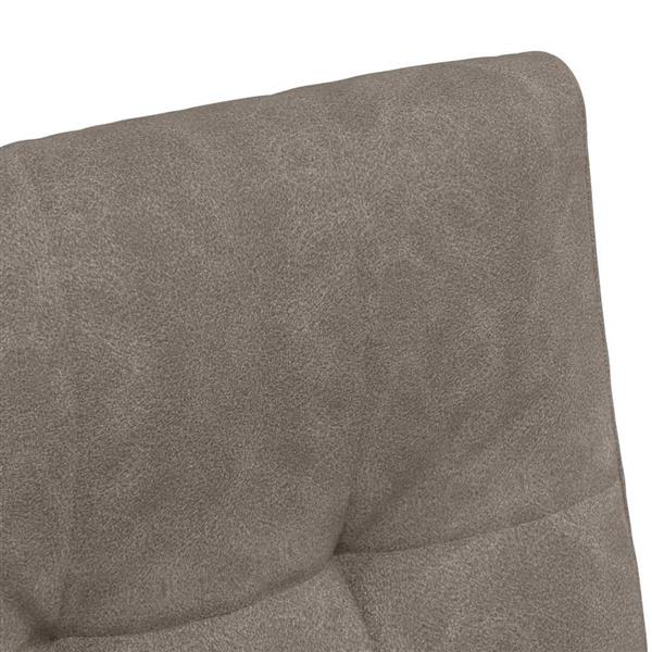 Grote foto vidaxl dining stoelen met wielen 2 pcs grijs 58 x 67 x 97 cm kunstleer huis en inrichting stoelen