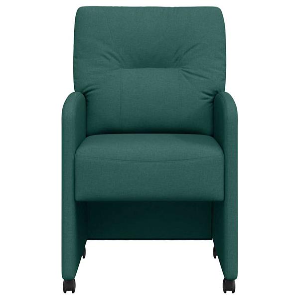 Grote foto vidaxl dining stoelen met wielen 2 pcs donkergroen 57 x 67 x 95 cm huis en inrichting stoelen