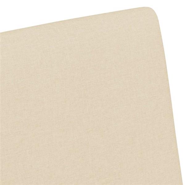 Grote foto vidaxl dining stoelen met wielen 2 pcs cr me 57 x 66 x 94 cm stof huis en inrichting stoelen