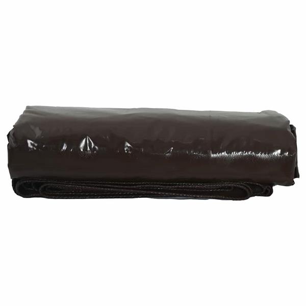 Grote foto vidaxl zeil 650g m bruin 3 5 x 5 m canvas met pvc coating doe het zelf en verbouw materialen en producten