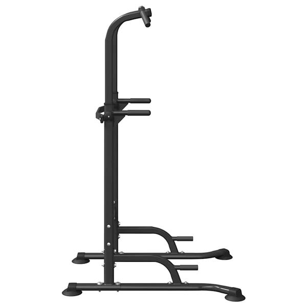 Grote foto vidaxl kracht toren dip station zwart 102 x 95 x 210 cm sport en fitness fitness