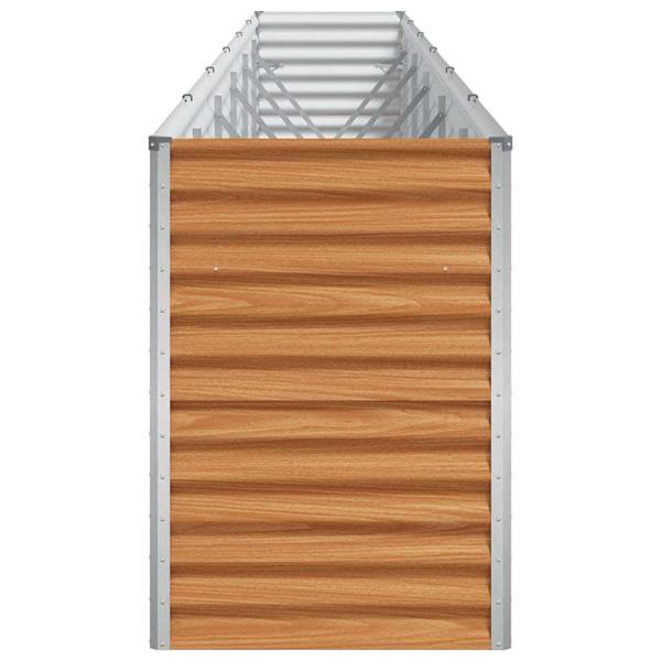 Grote foto vidaxl verhoogde plantenbak 582 x 50 x 68 cm gegalvaniseerd staal tuin en terras overige tuin en terras