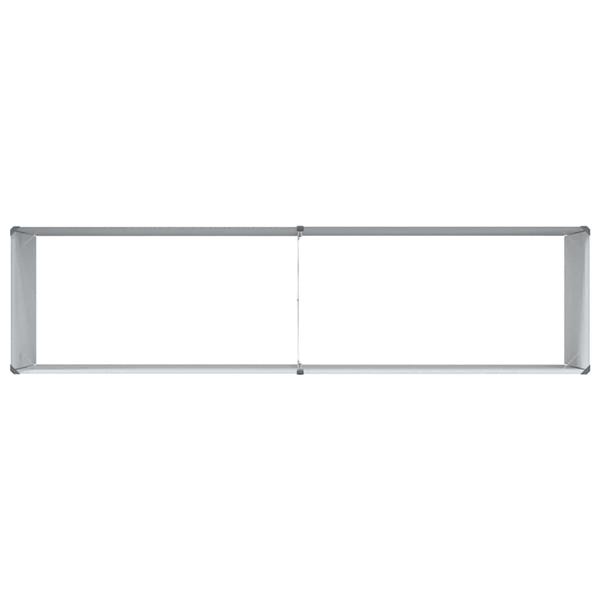 Grote foto vidaxl verhoogde plantenbak 195 x 50 x 68 cm gegalvaniseerd staal tuin en terras overige tuin en terras