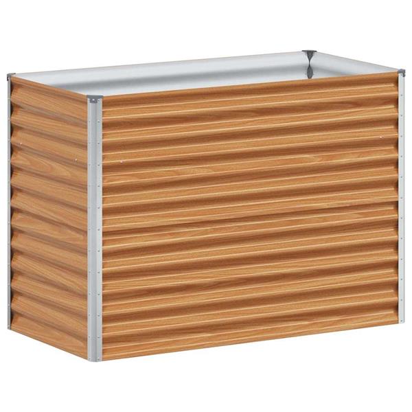 Grote foto vidaxl verhoogde plantenbak 98 x 50 x 68 cm gegalvaniseerd staal tuin en terras overige tuin en terras