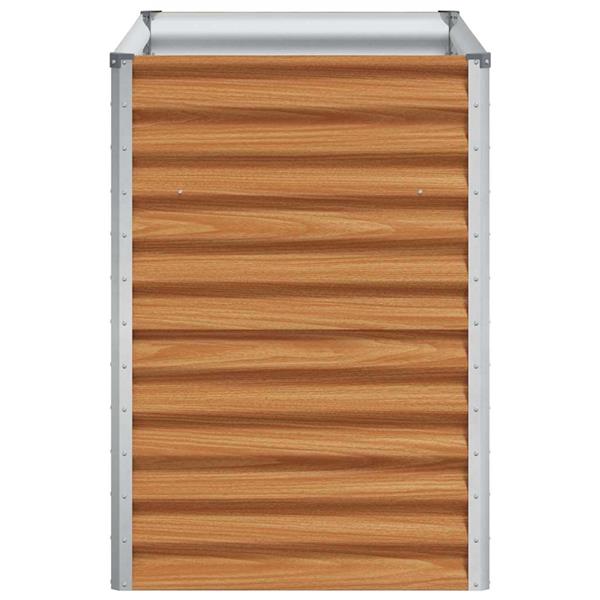 Grote foto vidaxl verhoogde plantenbak 98 x 50 x 68 cm gegalvaniseerd staal tuin en terras overige tuin en terras