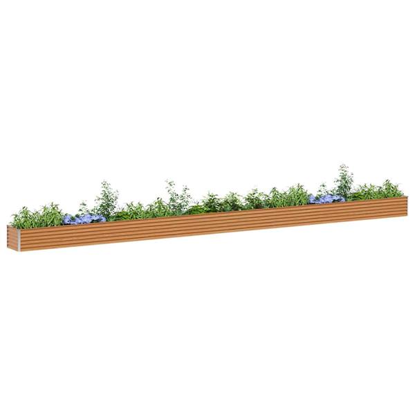 Grote foto vidaxl verhoogde plantenbak 775 x 50 x 36 cm gegalvaniseerd staal tuin en terras overige tuin en terras