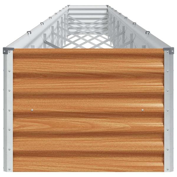 Grote foto vidaxl verhoogde plantenbak 775 x 50 x 36 cm gegalvaniseerd staal tuin en terras overige tuin en terras