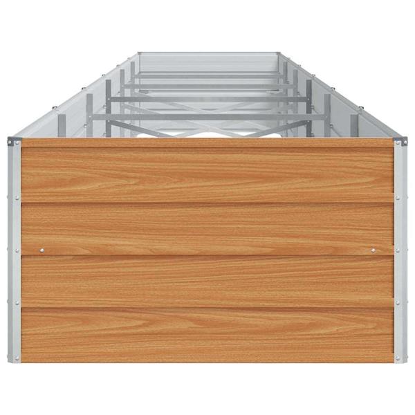 Grote foto vidaxl verhoogde plantenbak licht bruin 600 x 80 x 45 cm tuin en terras overige tuin en terras