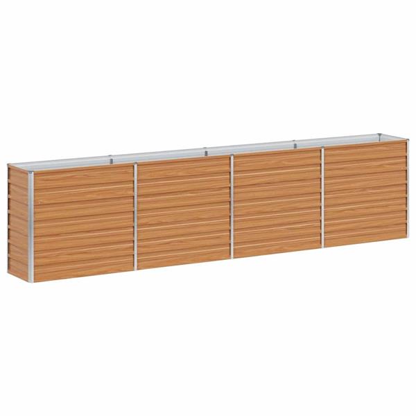 Grote foto vidaxl verhoogde plantenbak licht bruin 320 x 40 x 77 cm tuin en terras overige tuin en terras