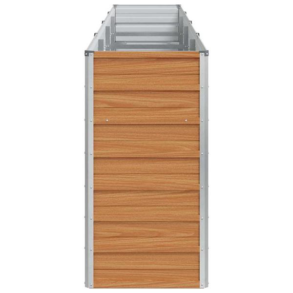 Grote foto vidaxl verhoogde plantenbak licht bruin 320 x 40 x 77 cm tuin en terras overige tuin en terras