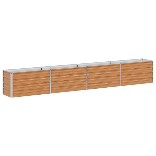 Grote foto vidaxl verhoogde plantenbak licht bruin 320 x 40 x 45 cm tuin en terras overige tuin en terras