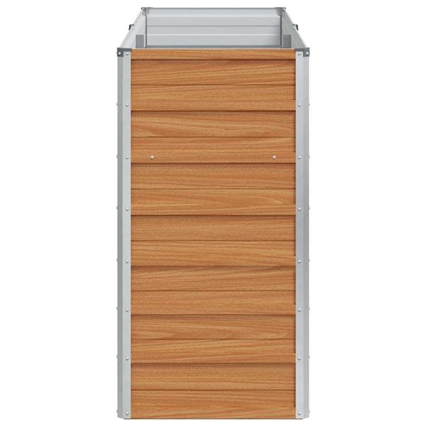 Grote foto vidaxl verhoogde plantenbak licht bruin 160 x 40 x 77 cm tuin en terras overige tuin en terras