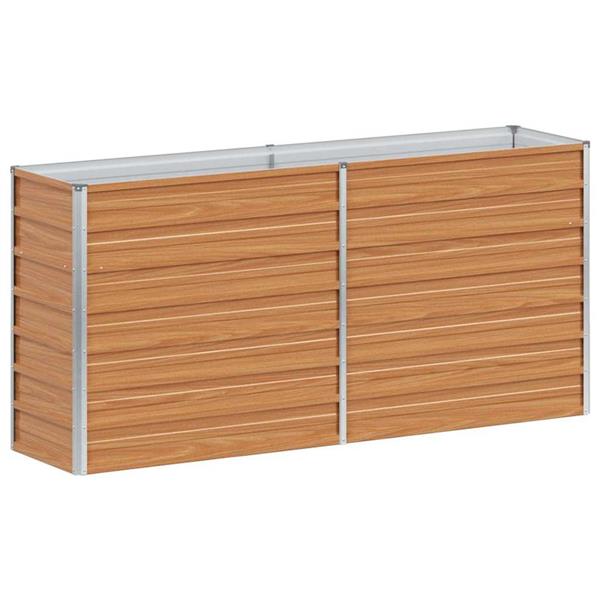 Grote foto vidaxl verhoogde plantenbak licht bruin 160 x 40 x 77 cm tuin en terras overige tuin en terras