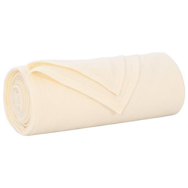 Grote foto vidaxl gooi deken cr me 280 x 210 cm fleece huis en inrichting bedden