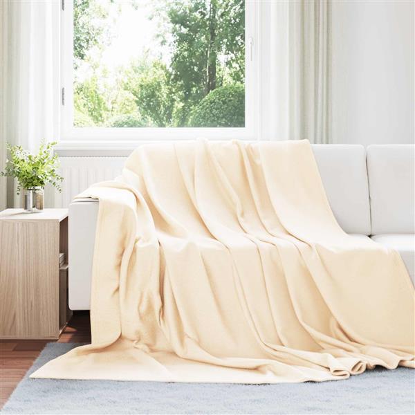 Grote foto vidaxl kleden 24 pcs cr me 240 x 220 cm fleece huis en inrichting bedden