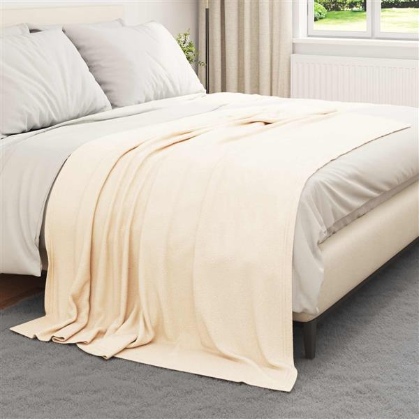 Grote foto vidaxl kleden 24 pcs cr me 200 x 150 cm fleece huis en inrichting bedden