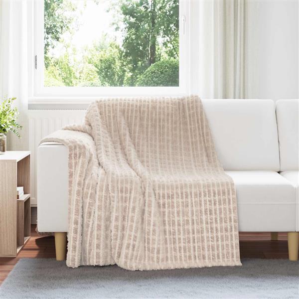Grote foto vidaxl kleden 6 pcs beige 200 x 150 cm fleece huis en inrichting bedden
