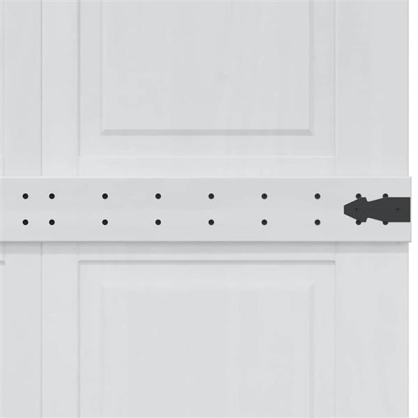 Grote foto vidaxl deur corona wit 90 x 210 cm bewerkt hout doe het zelf en verbouw deuren en horren