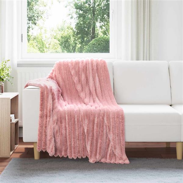 Grote foto vidaxl kleden 6 pcs roze 150 x 130 cm fleece huis en inrichting bedden