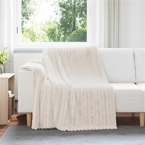 Grote foto vidaxl kleden 6 pcs cr me 200 x 150 cm fleece huis en inrichting bedden