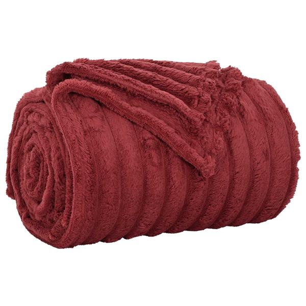 Grote foto vidaxl kleden 6 pcs bordeaux rood 270 x 240 cm fleece huis en inrichting bedden