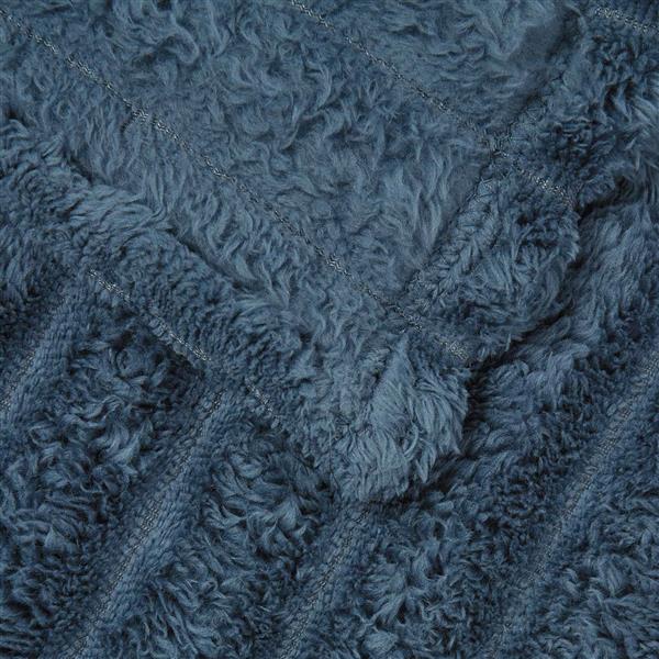 Grote foto vidaxl kleden 6 pcs marineblauw 150 x 130 cm fleece huis en inrichting bedden