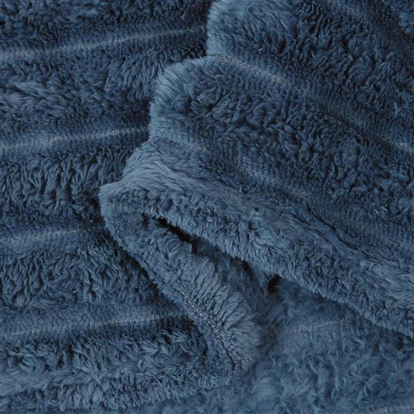 Grote foto vidaxl kleden 6 pcs marineblauw 150 x 130 cm fleece huis en inrichting bedden