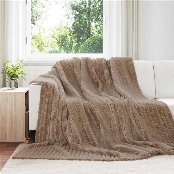 Grote foto vidaxl kleden 6 pcs kameel 240 x 220 cm fleece huis en inrichting bedden
