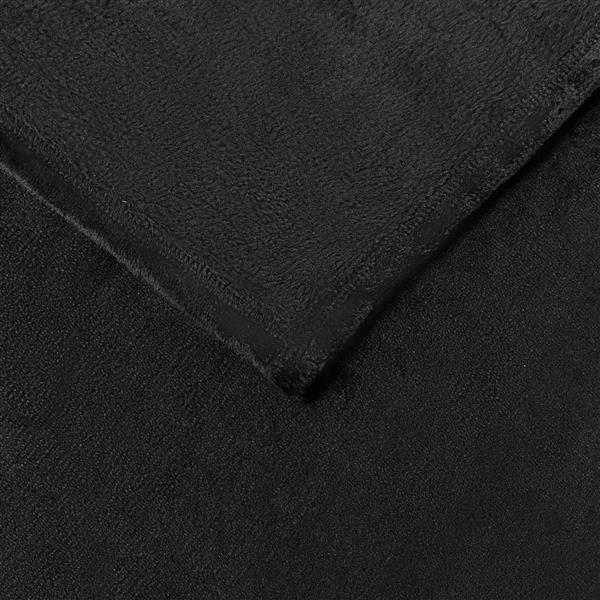 Grote foto vidaxl kleden 6 pcs zwart 150 x 200 cm fleece huis en inrichting bedden