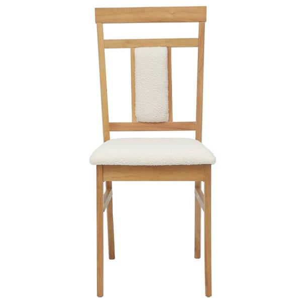 Grote foto vidaxl eetkamerstoel 2 pcs natuurlijk en licht massief rubberhout huis en inrichting stoelen