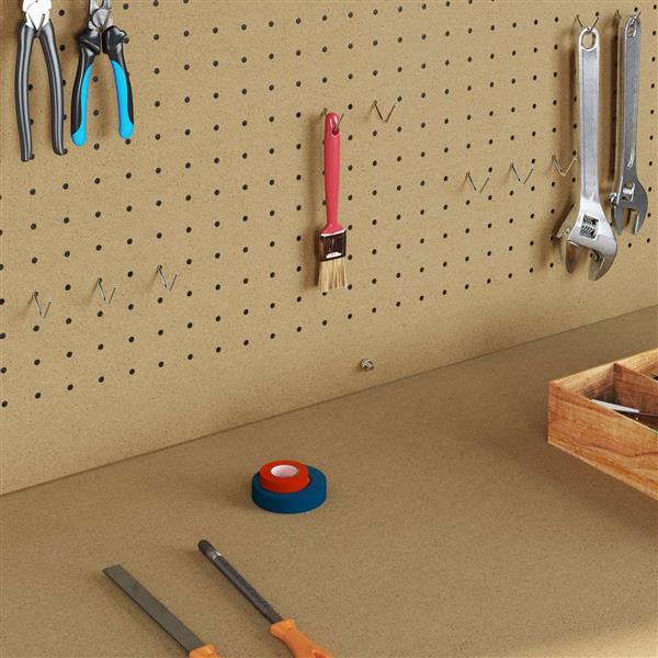 Grote foto vidaxl werkbanken met lade zwart 90 x 49 x 141 cm bewerkt hout doe het zelf en verbouw werkbanken