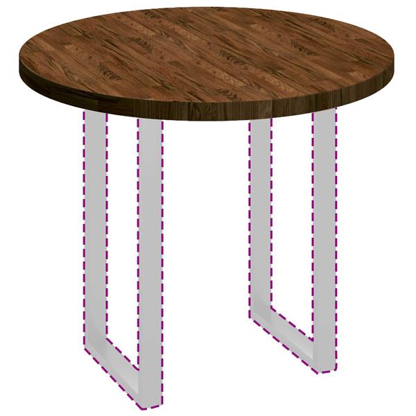 Grote foto vidaxl tafelblad donkerbruin 90 x 4 cm massief eikenhout antiek en kunst stoelen en banken