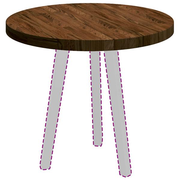 Grote foto vidaxl tafelblad donkerbruin 60 x 4 cm massief eikenhout antiek en kunst stoelen en banken