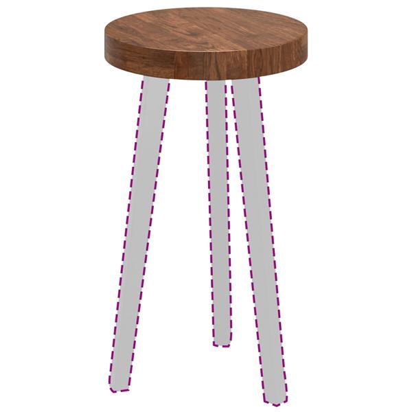 Grote foto vidaxl tafelblad licht bruin 30 x 4 cm massief eikenhout antiek en kunst stoelen en banken