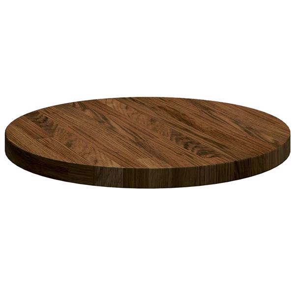 Grote foto vidaxl tafelblad donkerbruin 40 x 2 5 cm massief eikenhout antiek en kunst stoelen en banken