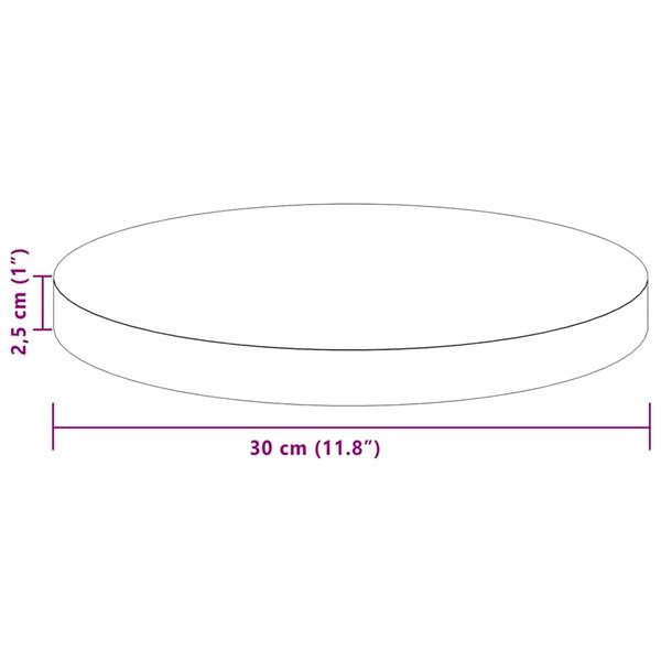 Grote foto vidaxl tafelblad licht bruin 30 x 2 5 cm massief eikenhout antiek en kunst stoelen en banken