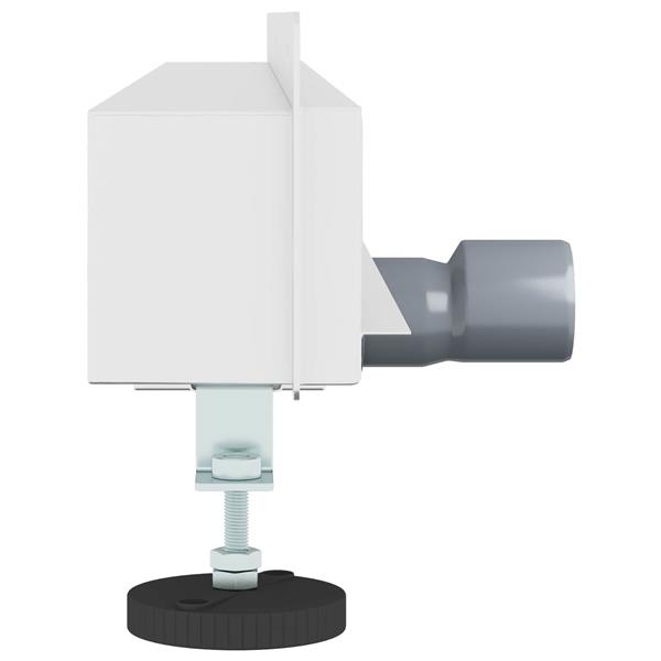 Grote foto vidaxl wandgemonteerde douche afvoer zilver 80 cm roestvrij staal 304 doe het zelf en verbouw sanitair